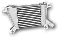 Radiateur à air en aluminium avec ses pattes de fixation