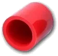 Manchon droit en silicone rouge